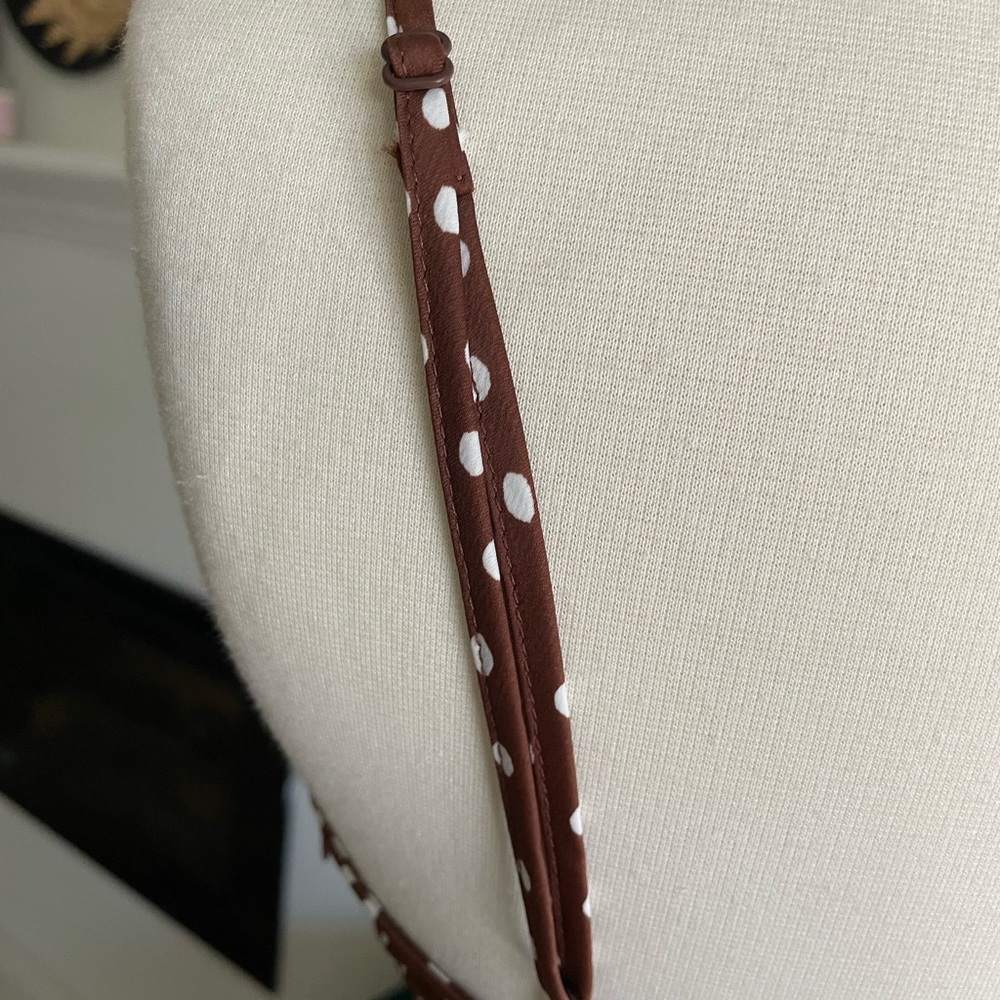 Urban Outfitters brown and white polka dot midi NWT SZ S - Picture 8 of 16